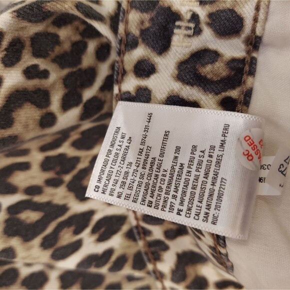 American Eagle High Rise Leppard Soft Stretch Jegging pants jeans Plus sz 24 NWT - Picture 7 of 11